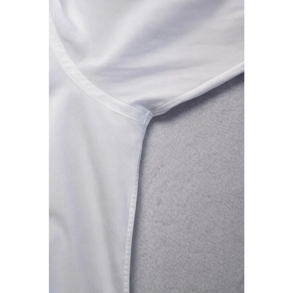 Christian Dior Mens 17x34 White Designer Dress Shirt Concealed Hidden Button - Picture 8 of 16